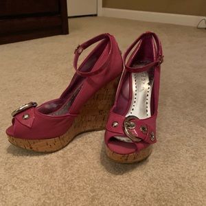 BCBGirls Pink Wedge